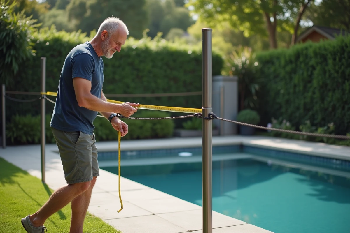 Distance réglementaire entre piscine et clôture : les normes à respecter