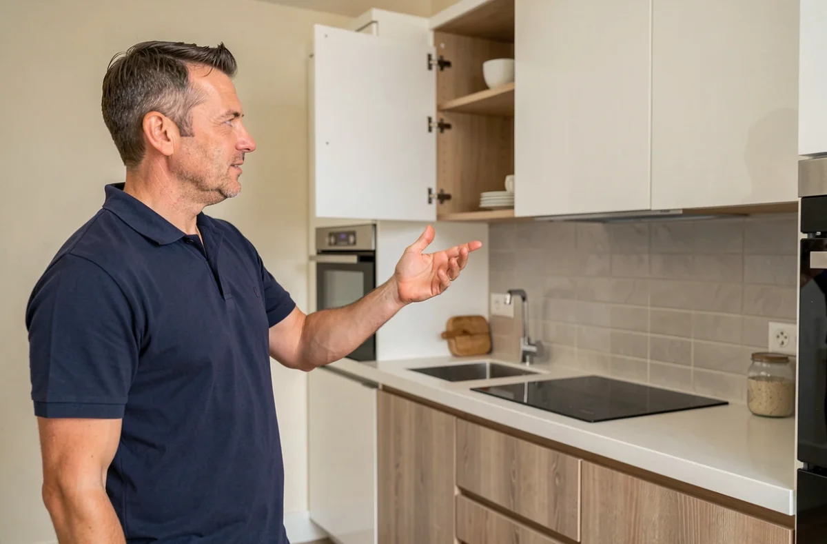 Cuisiniste de Réflexion Habitat à Nîmes présentant une cuisine moderne aménagée